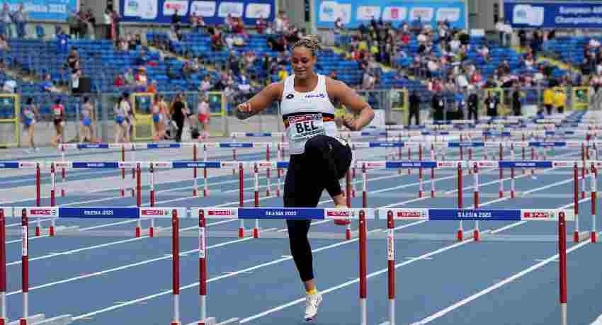 Shot-putter runs hurdles to save Belgium from DQ